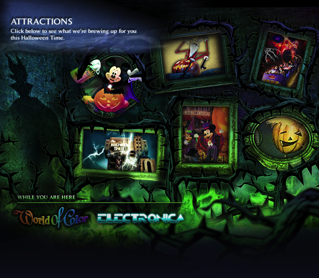 Disney Halloween Time - Art Direction, Interactive Design « FEZLAB